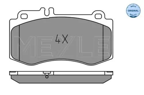 MEYLE Brake Pad Set, disc brake (025 249 7618)