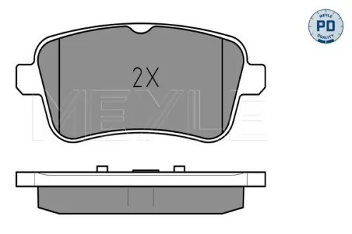 MEYLE MEYLE (025 252 1516/PD) Rear MEYLE Brake Pad Set 