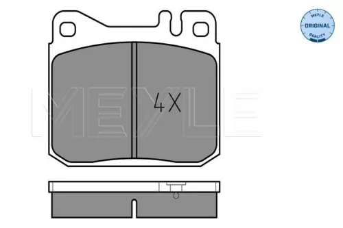 MEYLE MEYLE (025 203 4117) Brake Pad Set, disc brake 