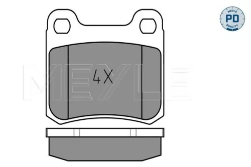 MEYLE Brake Pad Set, disc brake (025 206 8715/PD)