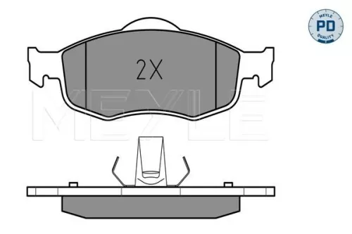 MEYLE Brake Pad Set, disc brake (025 213 9418/PD)