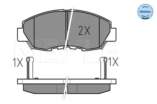 MEYLE Brake Pad Set, disc brake (025 214 9918/W)
