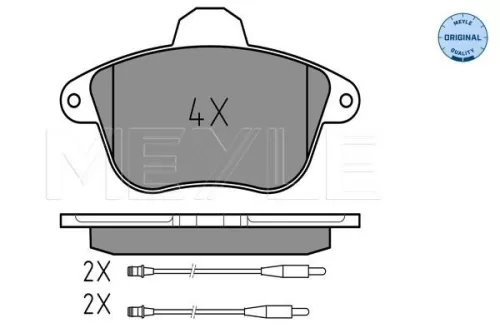 MEYLE Brake Pad Set, disc brake (025 215 0717/W)