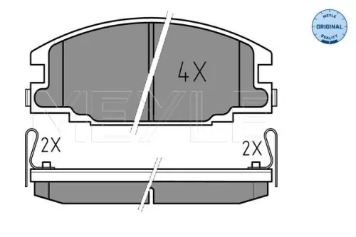 MEYLE Brake Pad Set, disc brake (025 215 4316/W)