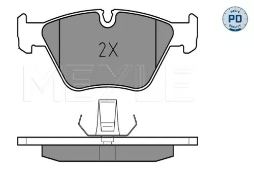 MEYLE Brake Pad Set, disc brake (025 216 7720/PD)