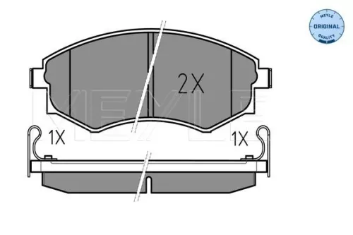MEYLE Brake Pad Set, disc brake (025 217 2517/W)