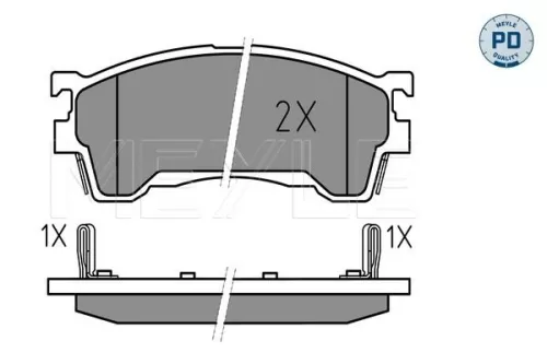 MEYLE Brake Pad Set, disc brake (025 217 5416/PD)