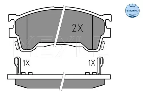 MEYLE Brake Pad Set, disc brake (025 217 5416/W)
