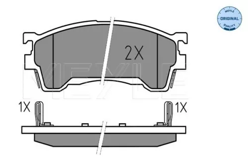 MEYLE Brake Pad Set, disc brake (025 217 5416/W)