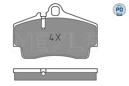 MEYLE Brake Pad Set, disc brake (025 217 9216/PD)