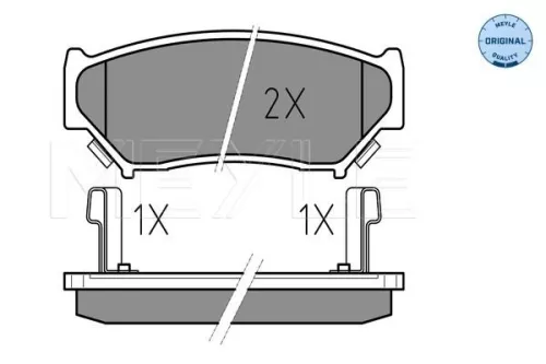 MEYLE Brake Pad Set, disc brake (025 219 0715/W)