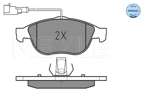 MEYLE Brake Pad Set, disc brake (025 231 4119/W)
