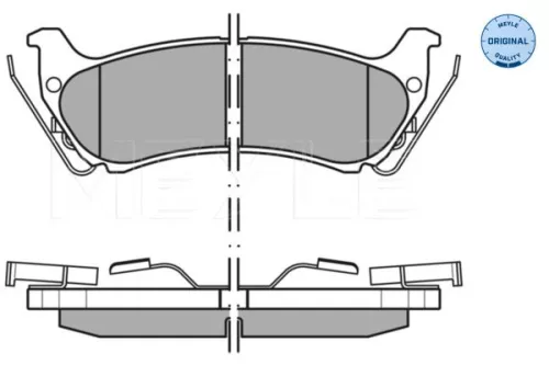 MEYLE Brake Pad Set, disc brake (025 231 9017/W)