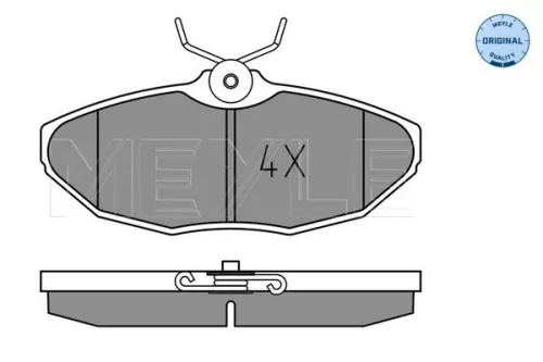MEYLE Brake Pad Set, disc brake (025 234 2417)