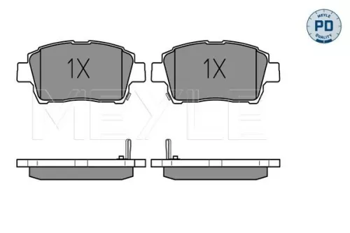 MEYLE Brake Pad Set, disc brake (025 235 1017/PD)