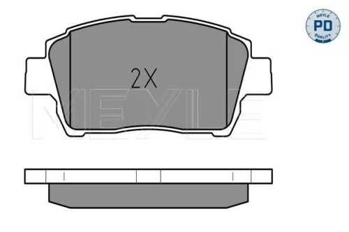 MEYLE Brake Pad Set, disc brake (025 235 1017/PD)