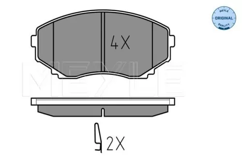 MEYLE Brake Pad Set, disc brake (025 235 1516/W)