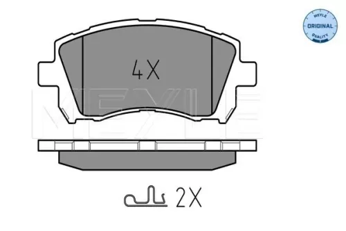 MEYLE Brake Pad Set, disc brake (025 235 5817/W)