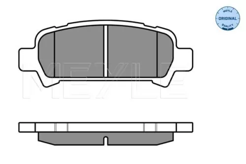 MEYLE Brake Pad Set, disc brake (025 235 7214/W)