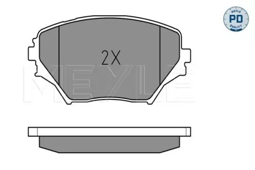 MEYLE Brake Pad Set, disc brake (025 235 8517/PD)
