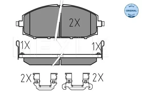 MEYLE Brake Pad Set, disc brake (025 236 1118/W)