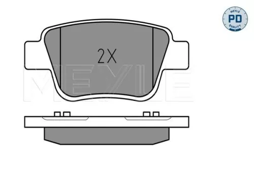 MEYLE Brake Pad Set, disc brake (025 236 2016/PD)