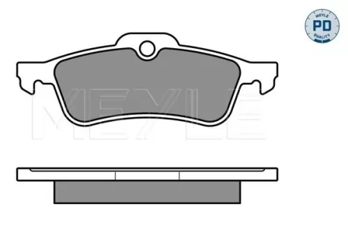 MEYLE Brake Pad Set, disc brake (025 237 1616/PD)
