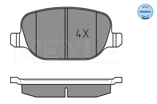 MEYLE Brake Pad Set, disc brake (025 237 6017)