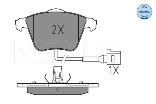 MEYLE Brake Pad Set, disc brake (025 238 0120/W)