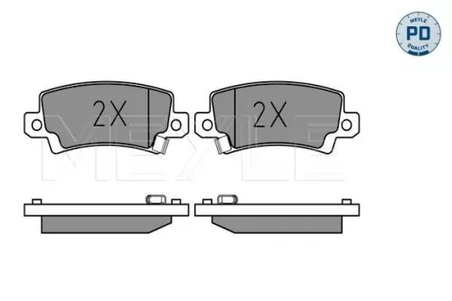MEYLE Brake Pad Set, disc brake (025 238 1616/PD)