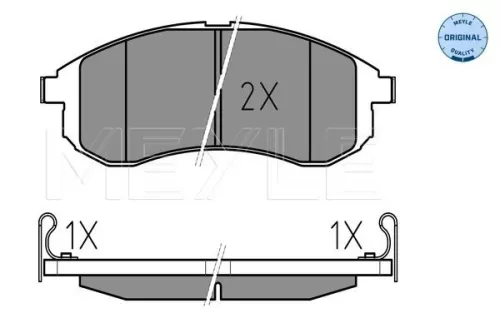 MEYLE Brake Pad Set, disc brake (025 238 7914/W)