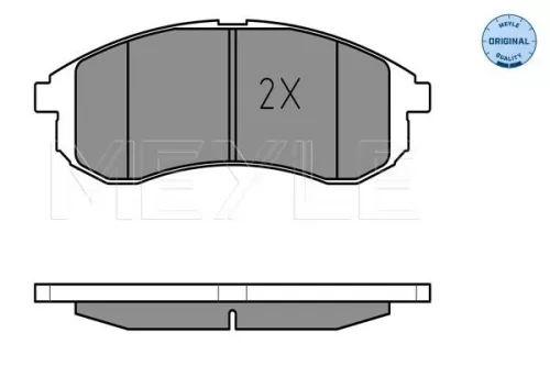MEYLE Brake Pad Set, disc brake (025 238 7914/W)