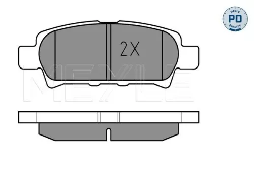 MEYLE Brake Pad Set, disc brake (025 240 1416/PD)