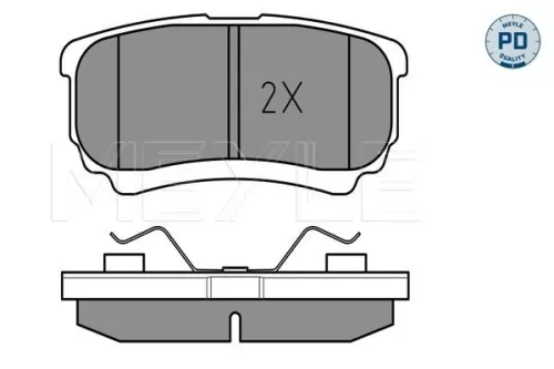 MEYLE Brake Pad Set, disc brake (025 240 1416/PD)