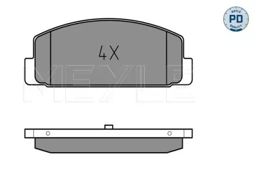 MEYLE Brake Pad Set, disc brake (025 240 4514/PD)