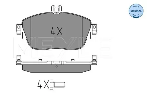 MEYLE Brake Pad Set, disc brake (025 248 6919)
