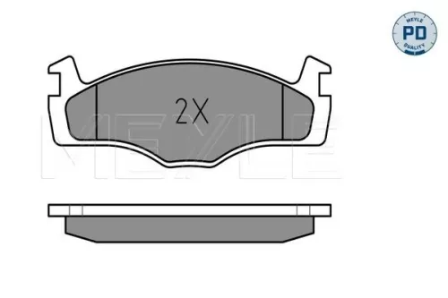 MEYLE Brake Pad Set, disc brake (025 208 8717/PD)