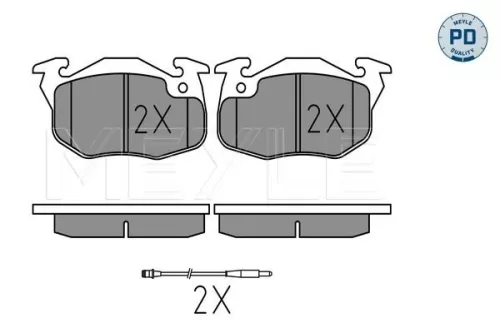 MEYLE Brake Pad Set, disc brake (025 209 0518/PD)