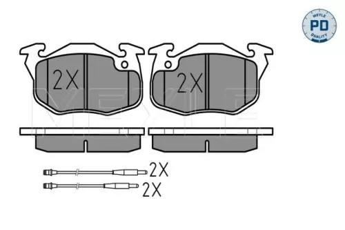 MEYLE Brake Pad Set, disc brake (025 209 0618/PD)