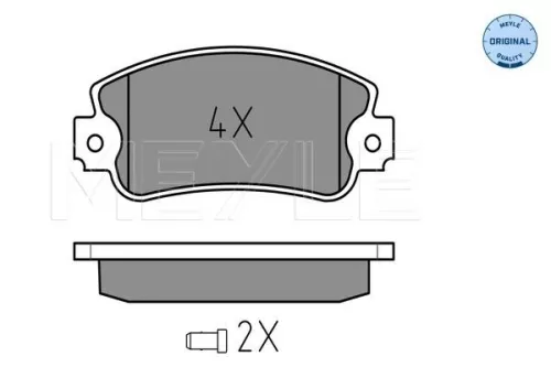 MEYLE Brake Pad Set, disc brake (025 209 5018/W)