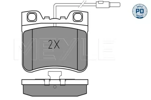 MEYLE Brake Pad Set, disc brake (025 212 6717/PD)