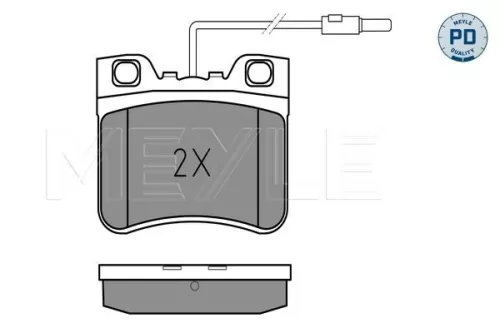 MEYLE Brake Pad Set, disc brake (025 212 6717/PD)