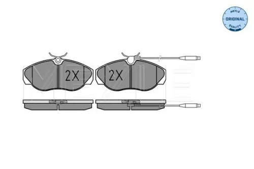 MEYLE Brake Pad Set, disc brake (025 217 9719/W)