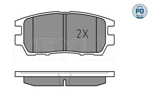 MEYLE Brake Pad Set, disc brake (025 218 4014/PD)