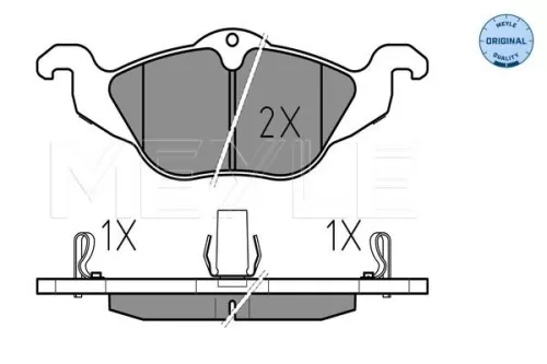 MEYLE Brake Pad Set, disc brake (025 230 6317/W)