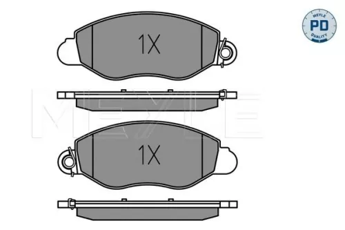 MEYLE Brake Pad Set, disc brake (025 234 3418/PD)