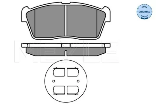MEYLE Brake Pad Set, disc brake (025 235 0715)