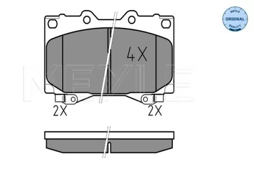 MEYLE Brake Pad Set, disc brake (025 235 2415/W)
