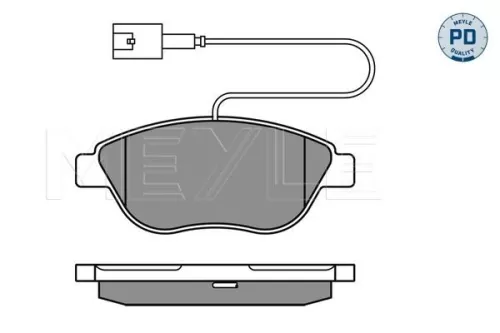MEYLE Brake Pad Set, disc brake (025 237 0919/PD)