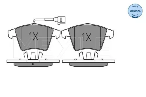 MEYLE Brake Pad Set, disc brake (025 237 4618/W)